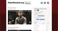 Desktop Screenshot of pokerresultat.org